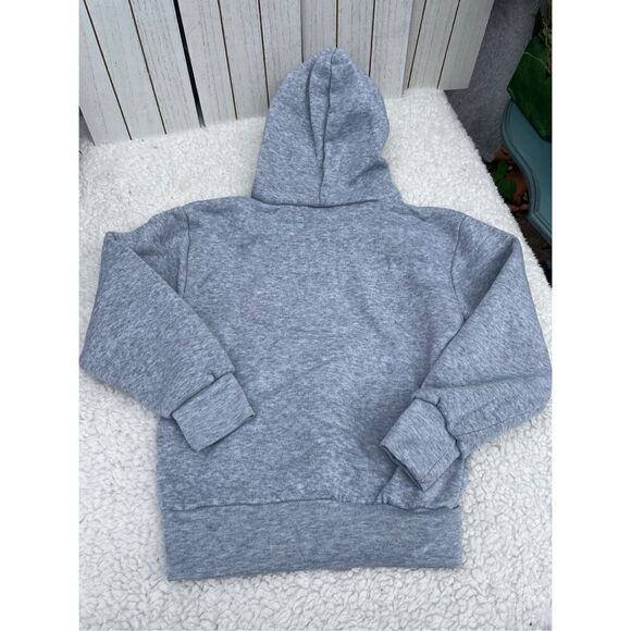 Cali Gray Sweatshirt Hoodie With Kangaroo a pocket in Front Size 5 (kids) - Picture 3 of 5